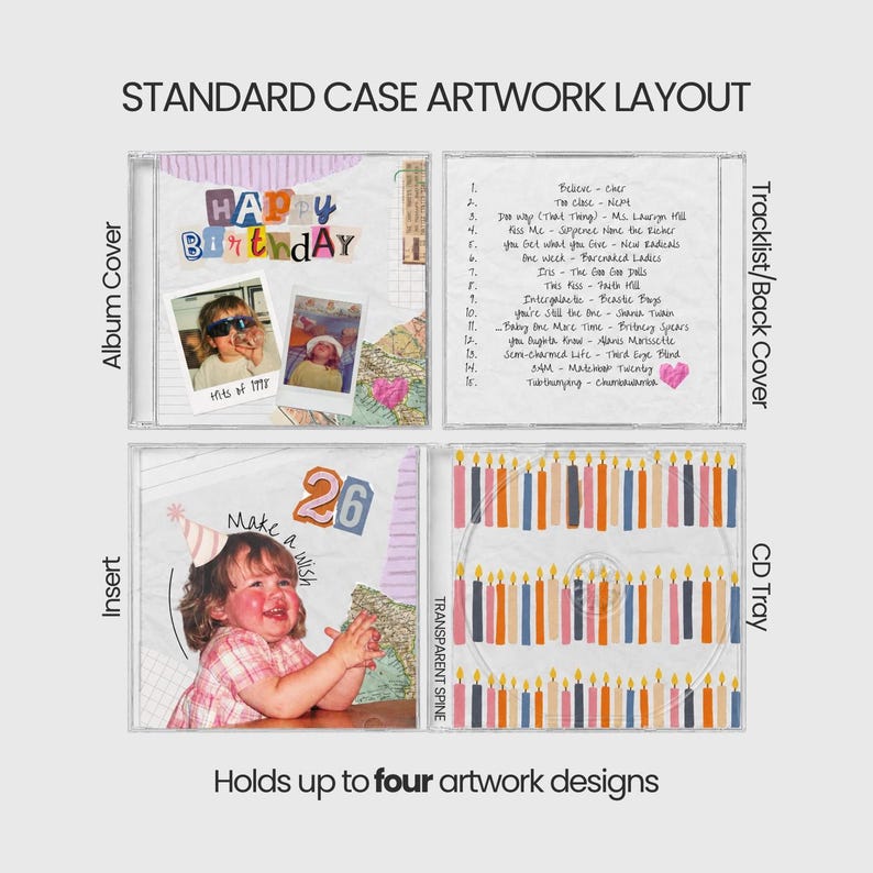 Custom CD Mixtape: Personalized Playlist + Artwork, Up to 80 Minutes of Music