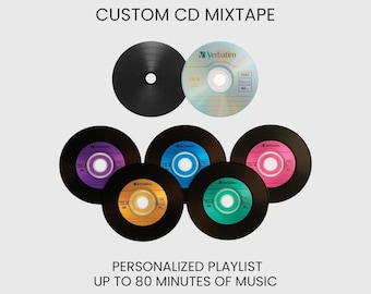 Mixtape de CD personalizado: Lista de reproducción personalizada, hasta 80 minutos de música.