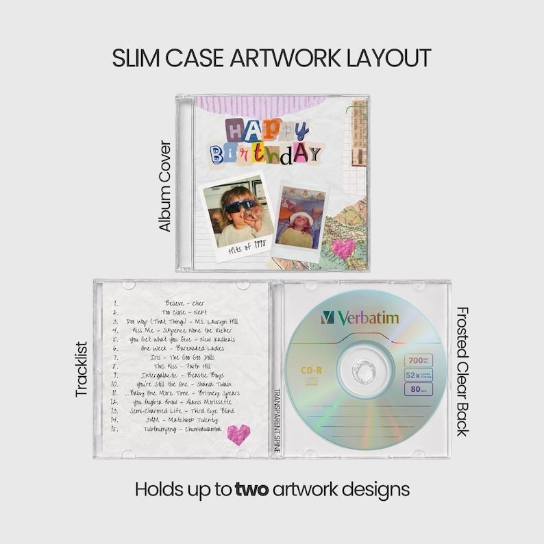 Custom CD Mixtape: Personalized Playlist + Artwork, Up to 80 Minutes of Music