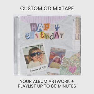 Mixtape CD personalizzato: la copertina del tuo album + playlist personalizzata fino a 80 minuti