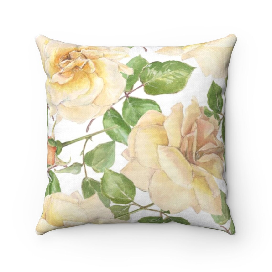 Flowers Decorative Pillows Aesthetic Throw Pillows With Etsy