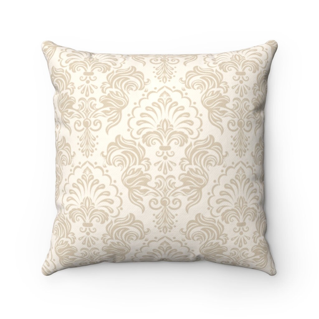 Damask Decorative Pillows Aesthetic Throw Pillows With Etsy