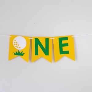 Golf Master High Chair Banner Hole in One First Birthday Golf Party Fore Par-Tee ParTee First Birthday Baby Boy image 3