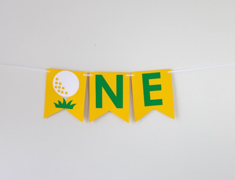 Golf Master High Chair Banner Hole in One First Birthday Golf Party Fore Par-Tee ParTee First Birthday Baby Boy image 3