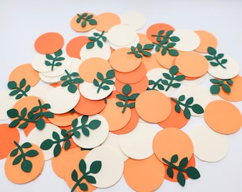 Little Cutie Confetti 100 Pcs - Little Cutie Baby Shower Decorations - Citrus Baby Shower - A Little Cutie Is on the Way -Hey Cutie Sprinkle