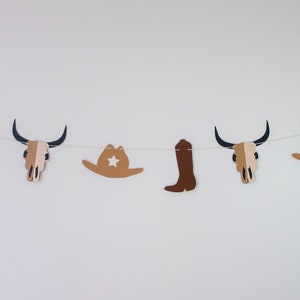 Western Banner - Western Birthday Party -Cowboy Garland- How the West Was One - Wild West Baby Shower -Rodeo Decor - Last Rodeo Bachelorette