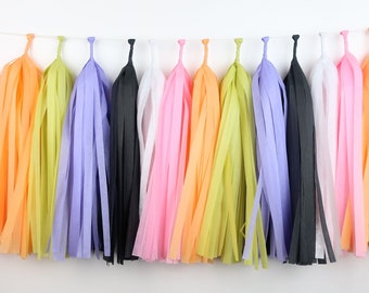 Spooky Tassel Garland Pre-made or DIY Kit - One Spooky Babe - Two