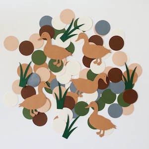 One Lucky Duck Confetti – Duck Birthday Party Decor – Mallard First Birthday – Lucky Duck Theme – Hunting Party Decorations