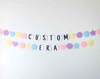 Friendship Bracelet Custom Banner - Teen, Tween, Mom, Bachelorette, Graduation Era - Birth-Tay Birthday Era - Custom Beaded Name Version