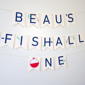 O-Fish-Ally One Birthday Banner - Fish Theme - The Big One Fish Party - Fishing Birthday - Gone Fishin - O fish ally First Birthday - Bobber