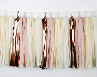 Ballerina Tassel Garland - Blush Wedding - Champagne - Blush Baby Shower Tassel - Nursery - Bridal Shower - Pancakes Pajamas - Bachelorette