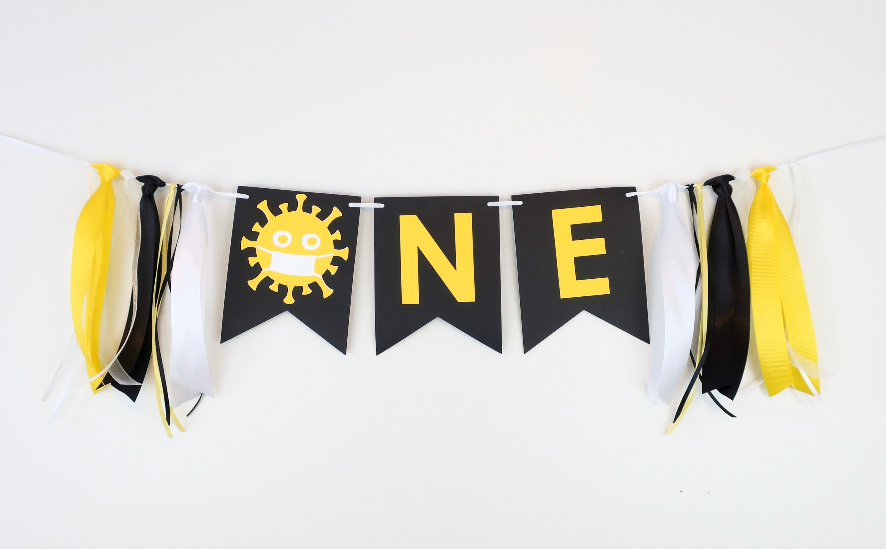 Quarantine First Birthday - High Chair Banner - Second Birthday- 2nd …