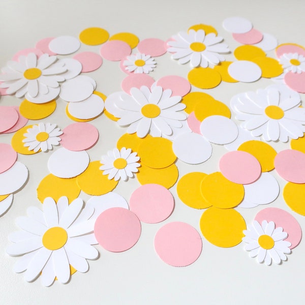 Daisy Confetti - Two Groovy - Peace Love Party - Hippie Baby - 60’s 70’s - First Birthday - Baby Girl - Smiley - Flower Child - Groovy