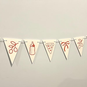 Ciao Baby Pennant Banner – Italian Theme Baby Shower Decoration
