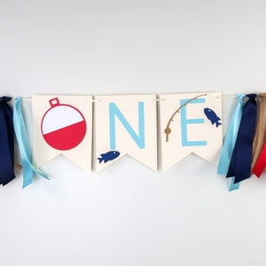 O-Fish-Ally One High Chair Banner - Reeling In The Big One Fish Party - Fishing Party Birthday - Gone Fishin - O fish ally First Birthday -