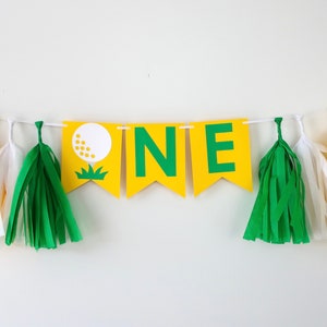 Golf Master High Chair Banner Hole in One First Birthday Golf Party Fore Par-Tee ParTee First Birthday Baby Boy image 4
