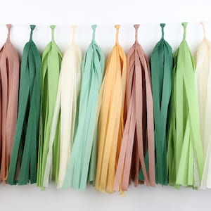 Safari Tassel Garland – Jungle Party Decor – Wild One – Baby Shower Garland – Greenery Woodland Birthday – Wild Thing - Little Adventurer