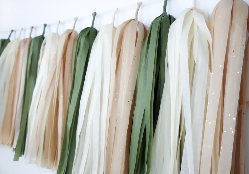 Evergreen Tassel Garland Neutral Wedding Forest Fall Etsy