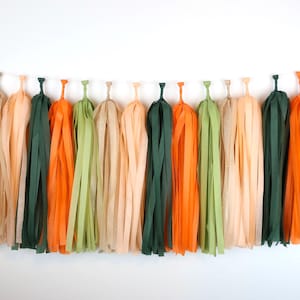 Hey Cutie Tassel Garland - Little Cutie Baby Shower - Oh Darling Clementine - Orange Green - Bachelorette