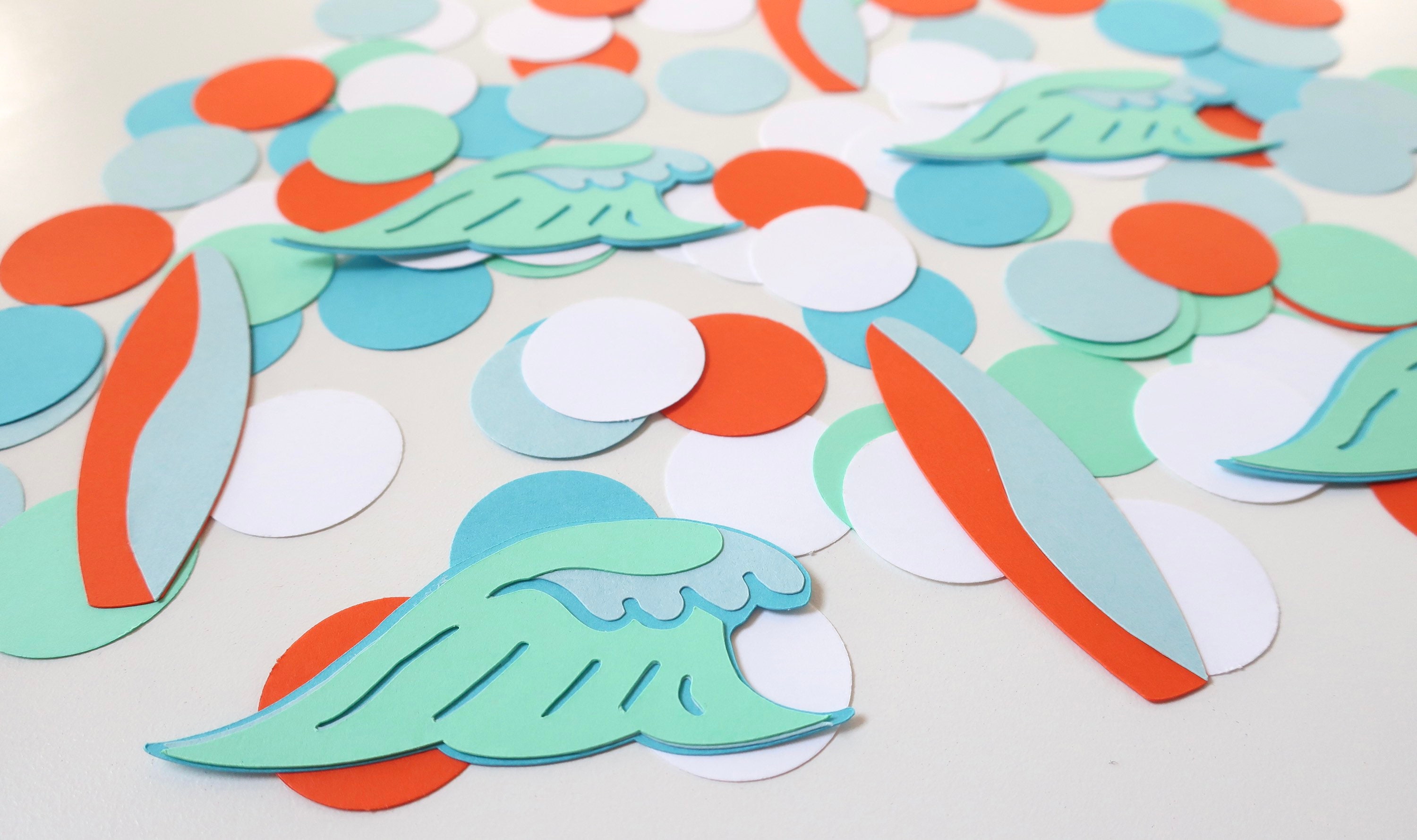 Surf Party Confetti Surfs Up Surfer Little Dude Surfboard Beach The Big One Baby Shower Birthday Boy