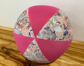 BALLOON BALL Cover, May Gibbs Pink, Educational Toy, Pool Ball, Special Needs, Sensory Play, Indoor Outdoor Ball, Beach Ball, Travel Toy