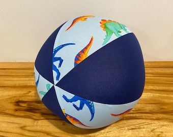 BALLOON BALL Cover, Dinosaurs Blue, Educational Toy, Pool Ball, Special Needs, Sensory Play, Indoor Outdoor Ball, Beach Ball, Travel Toy