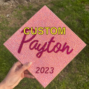 CUSTOM Barbie Jeweled Graduation Cap Topper - College Graduation High School Graduation Bedazzled Cap Decoration