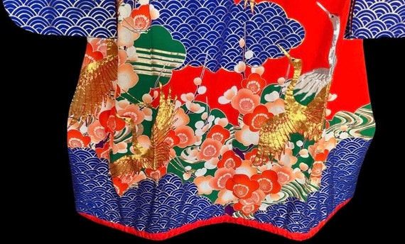 Antique Japanese Silk Wedding Kimono | Vintage Ki… - image 7