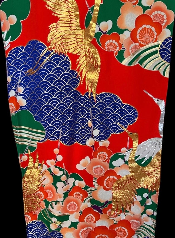 Antique Japanese Silk Wedding Kimono | Vintage Ki… - image 9
