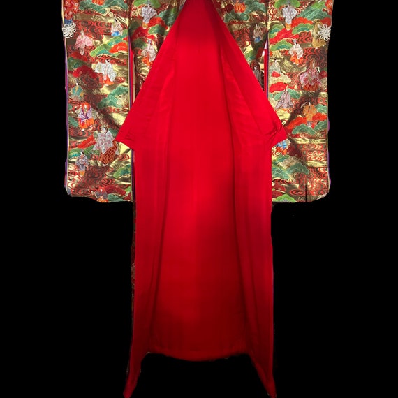 Antique Japanese Silk Wedding Kimono | Vintage Em… - image 5