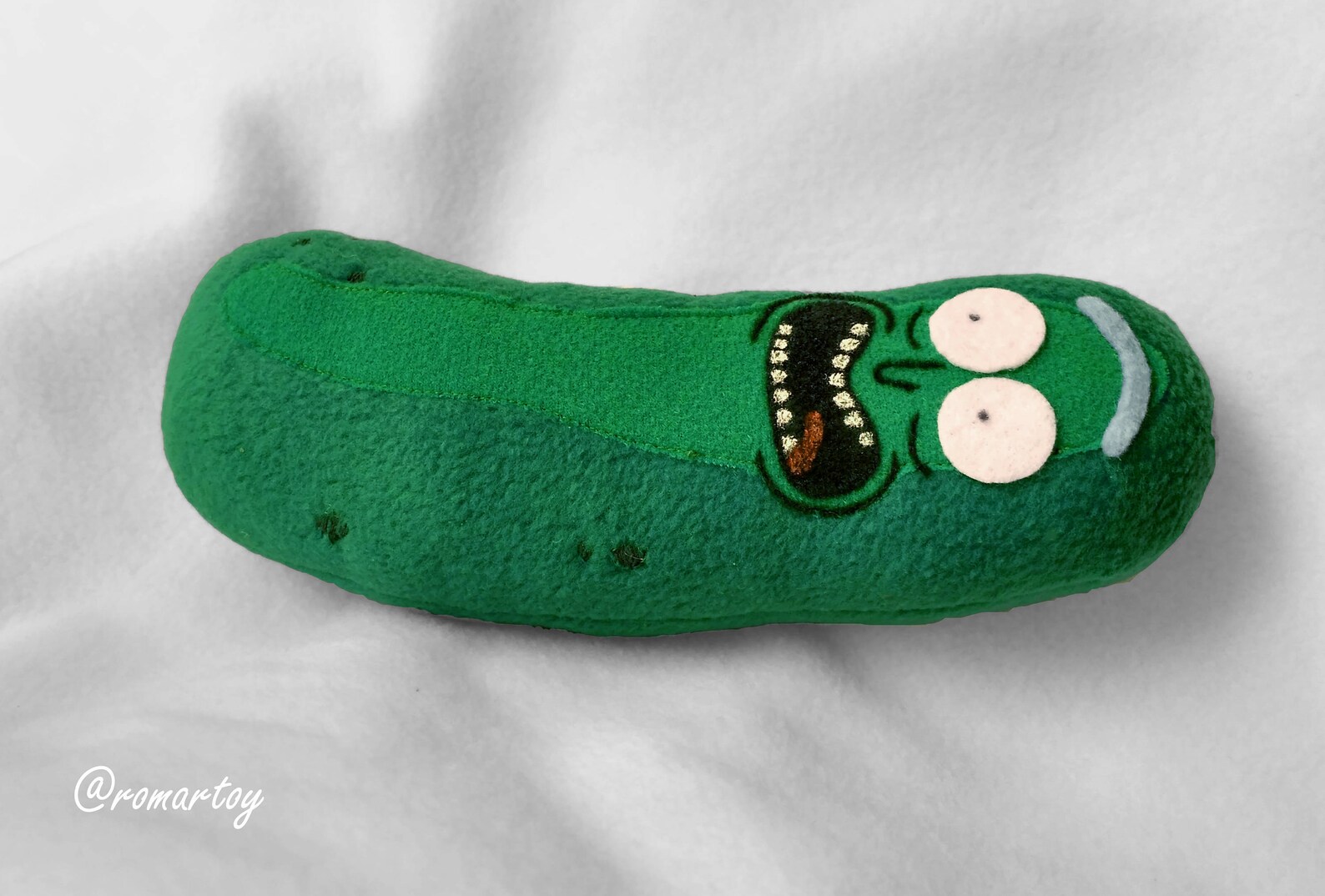 Pickle Rick Plush Toy Cucumber Plush Etsy