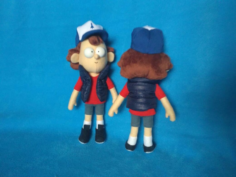 Dipper Pines Plush Toy From Gravity Falls Etsy