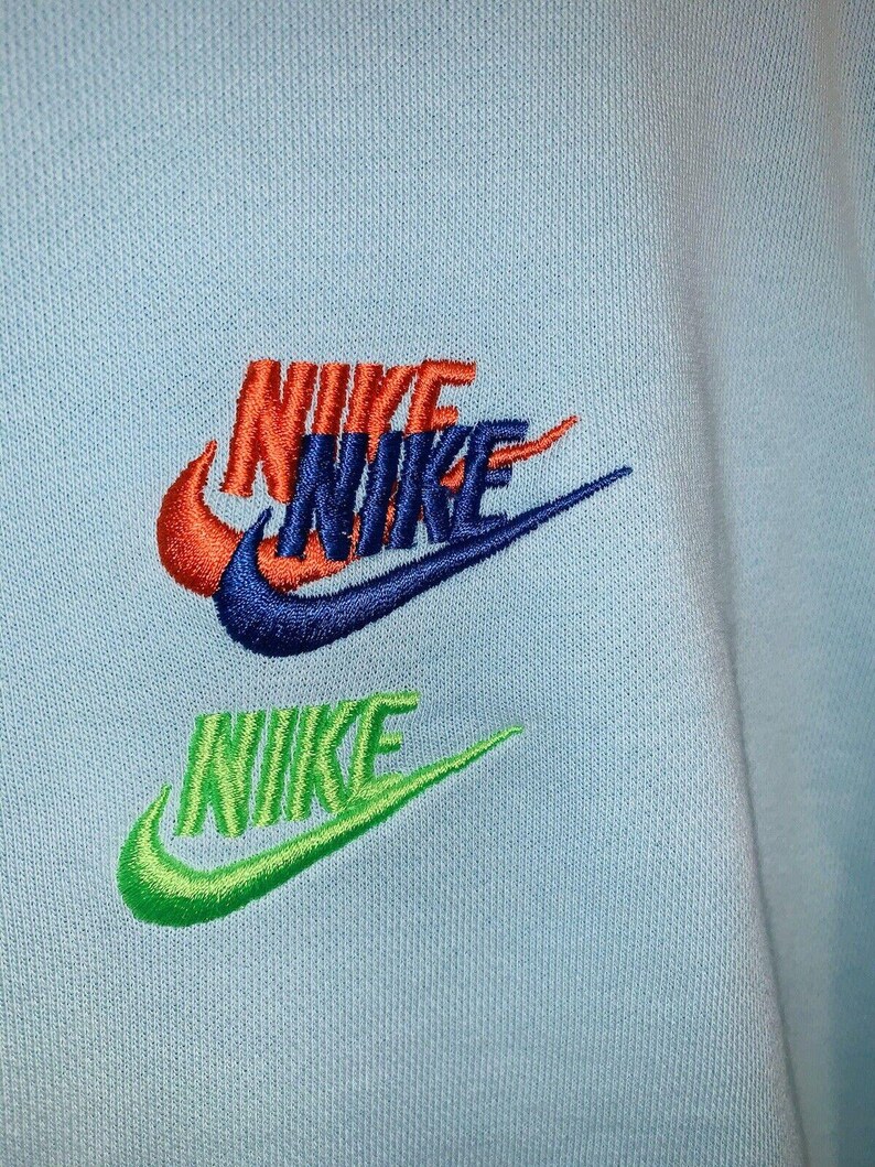 Sudadera Nike vintage con cuello redondo y logotipos teñidos de los años 90 imagen 9