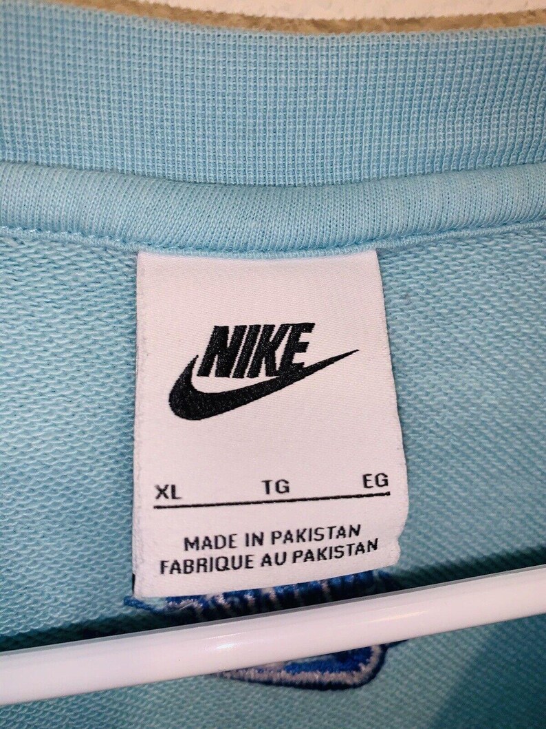 Sudadera Nike vintage con cuello redondo y logotipos teñidos de los años 90 imagen 6