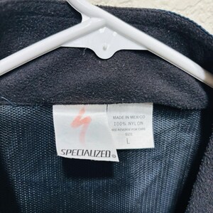 Vintage Specialized Jacket Striped Blue Large Rare Cycling image 4