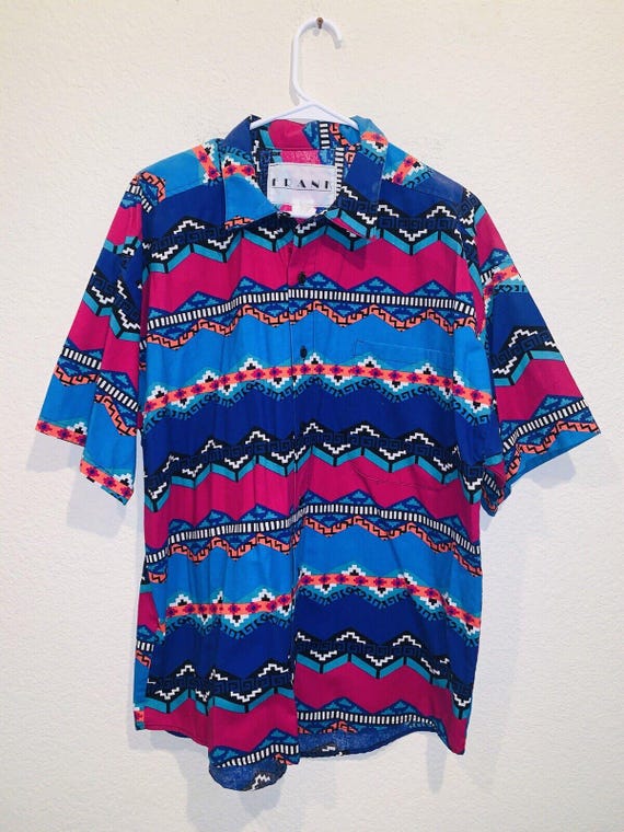Vintage 80s crazy shirt - Gem