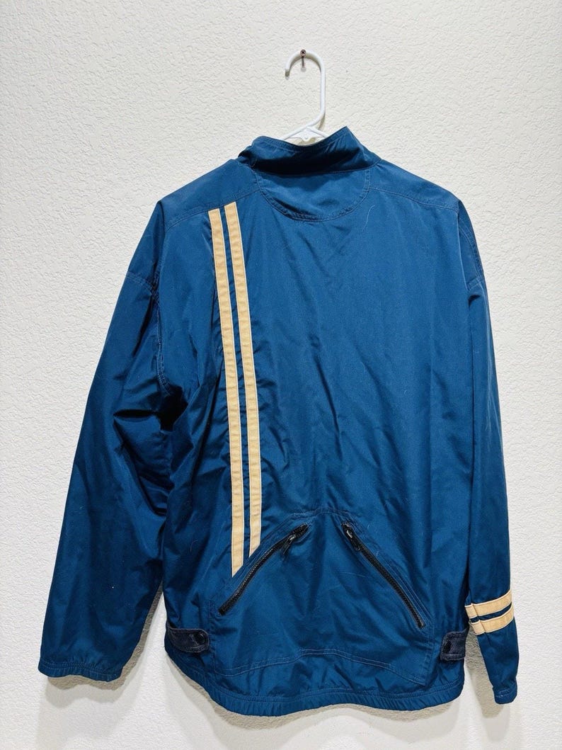 Vintage Specialized Jacket Striped Blue Large Rare Cycling image 5