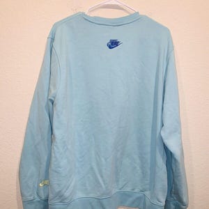 Sudadera Nike vintage con cuello redondo y logotipos teñidos de los años 90 imagen 4