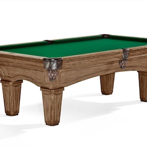 8ft Brunswick Glenwood Pool Table in Rustic Dark Brown