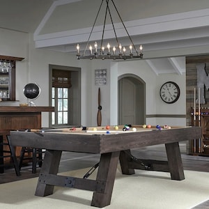 Savannah Pool Table in Charcoal Finish