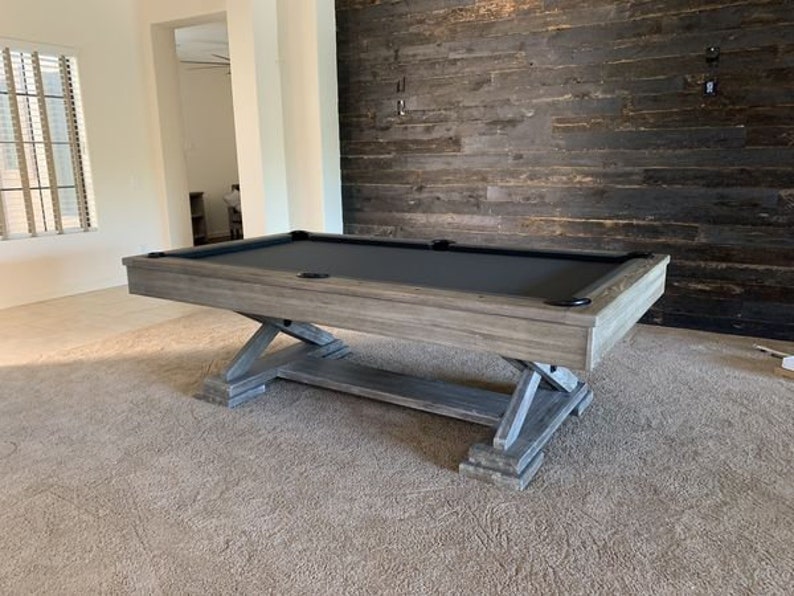 8ft Brunswick Brixton Pool Table with Driftwood finish Etsy