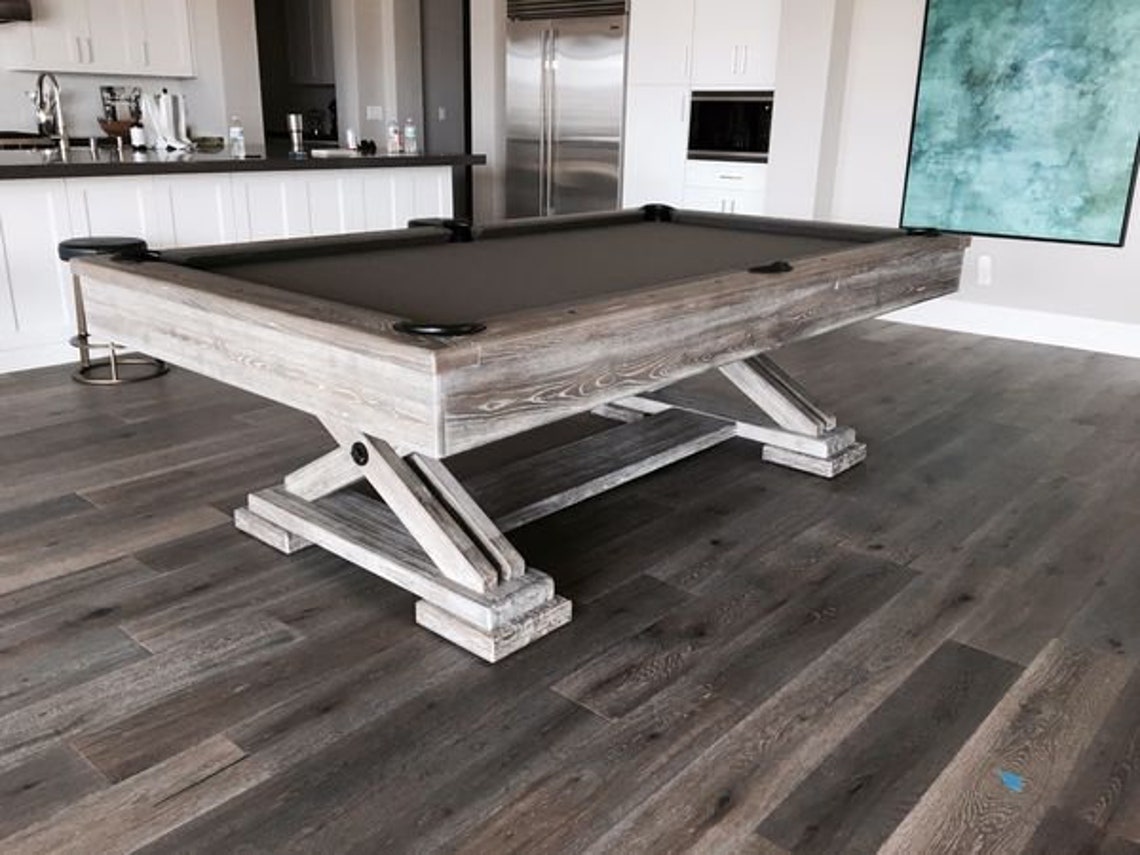 8ft Brunswick Brixton Pool Table with Driftwood finish Etsy