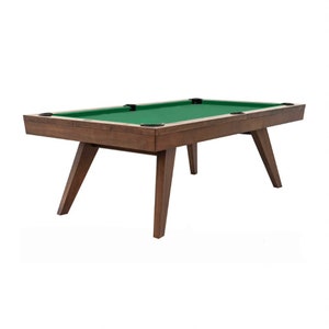 7ft or 8ft Oslo Pool Table - Modern, Mid-Century Style with Dining Top