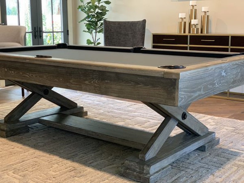 8ft Brunswick Brixton Pool Table with Driftwood finish Etsy
