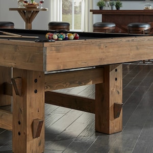 8ft Harvest Bristol Pool Table - Rustic Finish