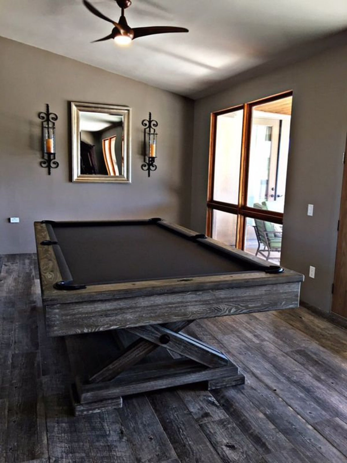 8ft Brunswick Brixton Pool Table with Driftwood finish Etsy
