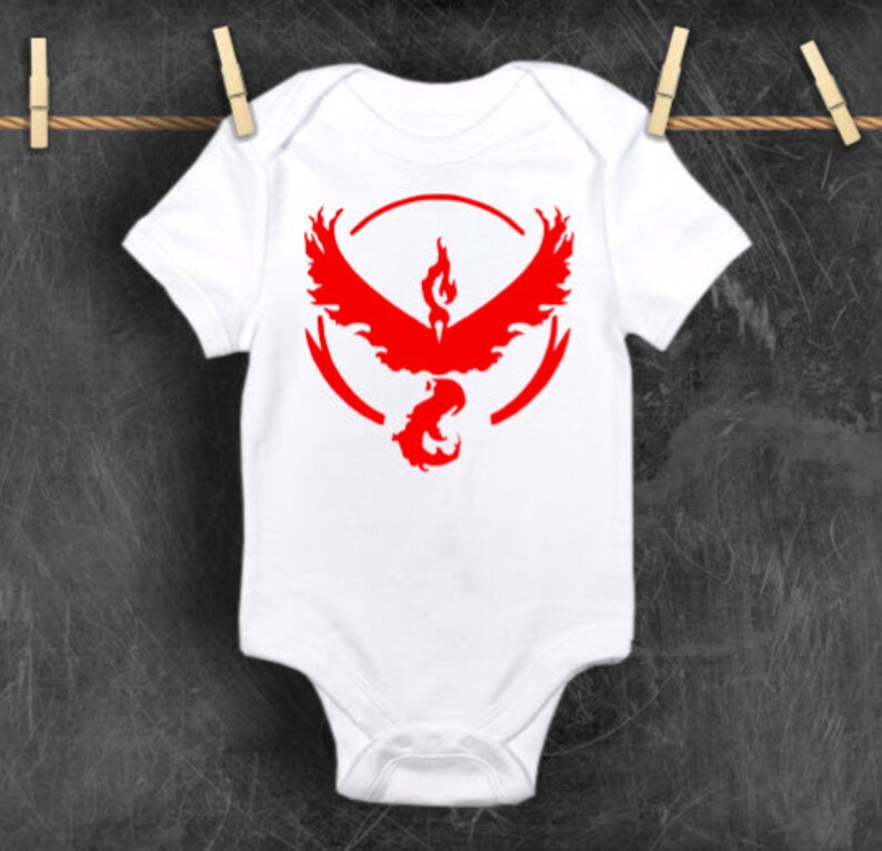 Pokemon Go Team Valor Gamer Fan Baby One Piece Bodysuit Clothing Baby Girls Clothing Gtforce In