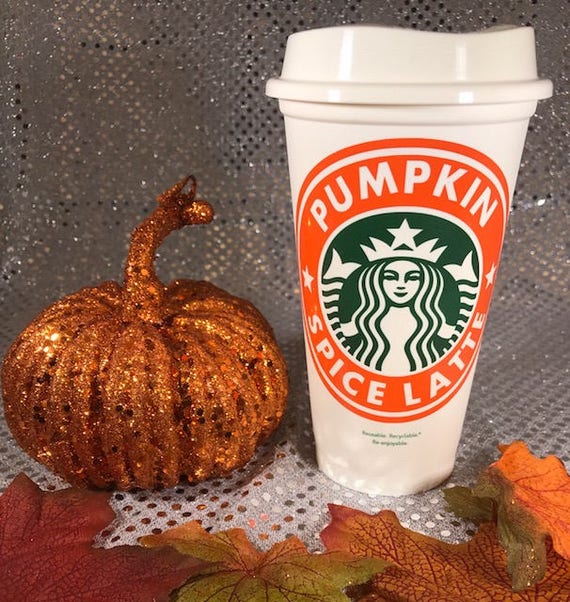 Pumpkin Spice Latte Personalized & Customized Starbucks Cup