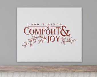 Comfort And Joy Sign Etsy