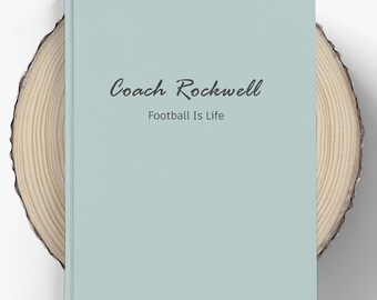 Teacher Journal Hardcover Notebook with Name and Your Custom Text, Teacher or Paraprofessional Appreciation Gift, Nurse or Administrator Day